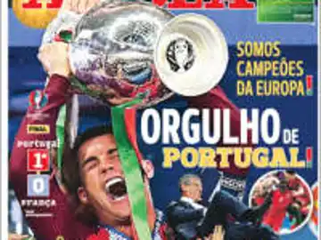 Euforia en la prensa portuguesa tras ganar la Eurocopa Euforia en la prensa portuguesa tras ganar la Eurocopa
