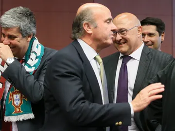 Luis de Guindos en el Eurogrupo Luis de Guindos en el Eurogrupo