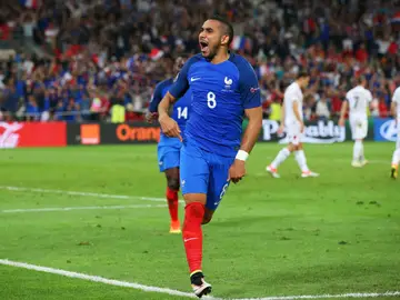 Payet celebrando un gol en la Eurocopa Payet celebrando un gol en la Eurocopa