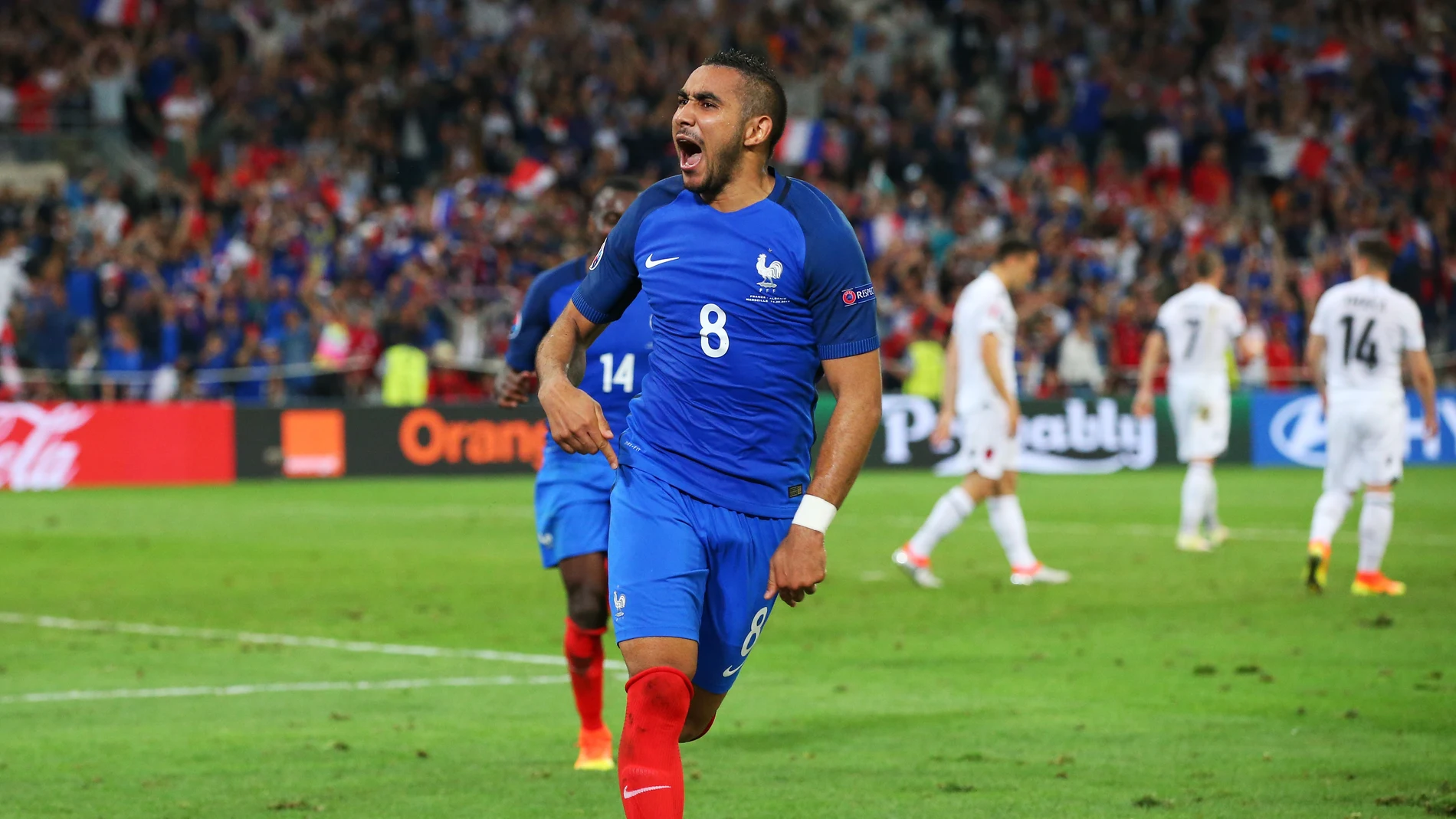 Payet celebrando un gol en la Eurocopa Payet celebrando un gol en la Eurocopa