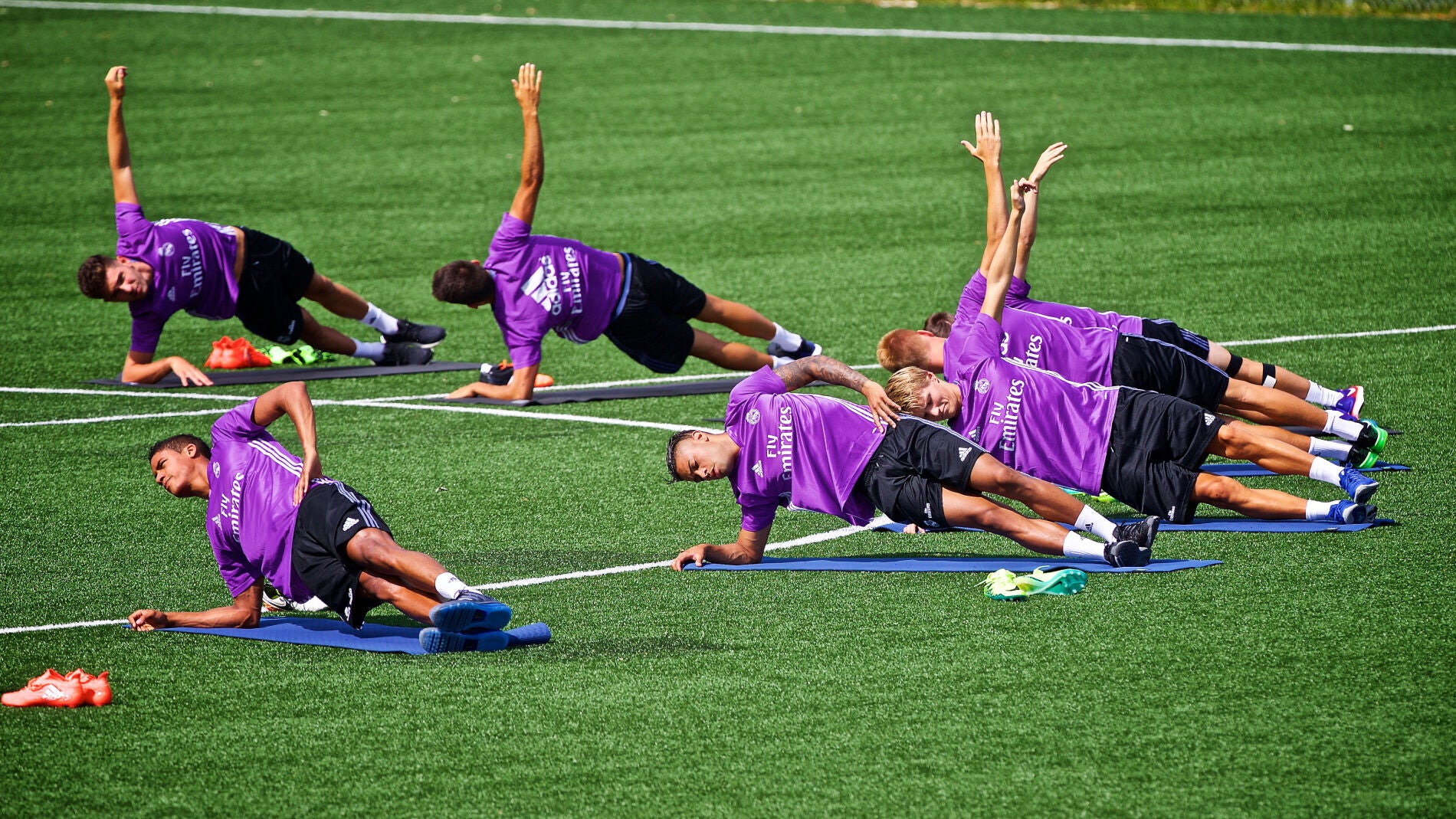 Primera sesi&oacute;n de la pretemporada del Real Madrid