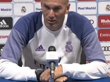 Zidane, en rueda de prensa Zidane, en rueda de prensa