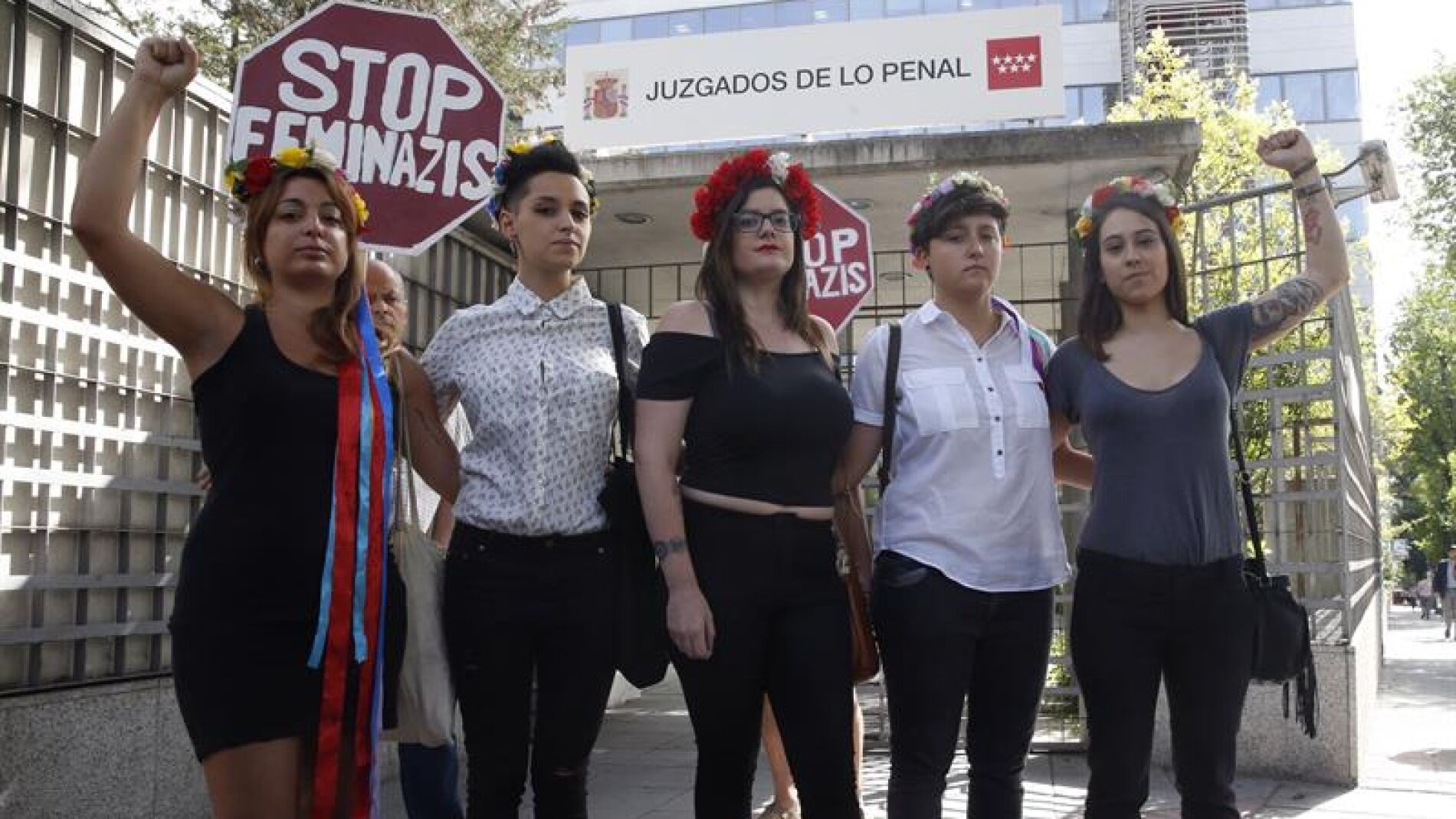 L&iacute;deres de la agrupaci&oacute;n Femen en Espa&ntilde;a.