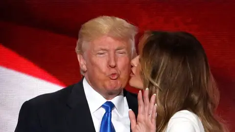 Donald Trump y su esposa Donald Trump y su esposa