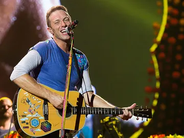 Chris Martin en su última gira Chris Martin en su última gira