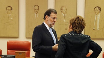 Rajoy y Celia Villalobos