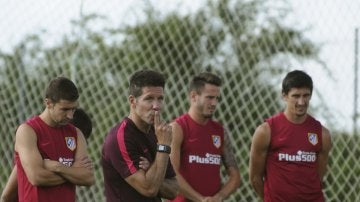 Simeone, en la pretemporada del Atlético