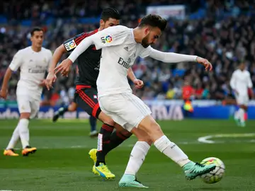 Borja Mayoral, en un partido del Real Madrid Borja Mayoral, en un partido del Real Madrid