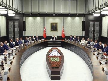 El presidente de Turquía en plena reunión en Ankara