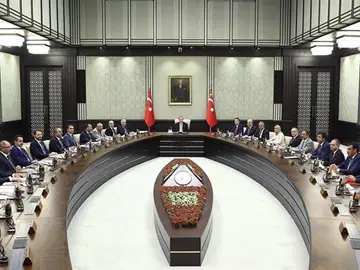 El presidente de Turquía en plena reunión en Ankara El presidente de Turquía en plena reunión en Ankara