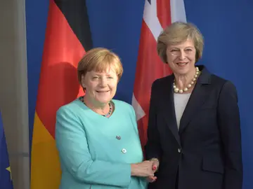 Angela Merkel y Theresa May Angela Merkel y Theresa May