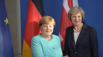 Angela Merkel y Theresa May