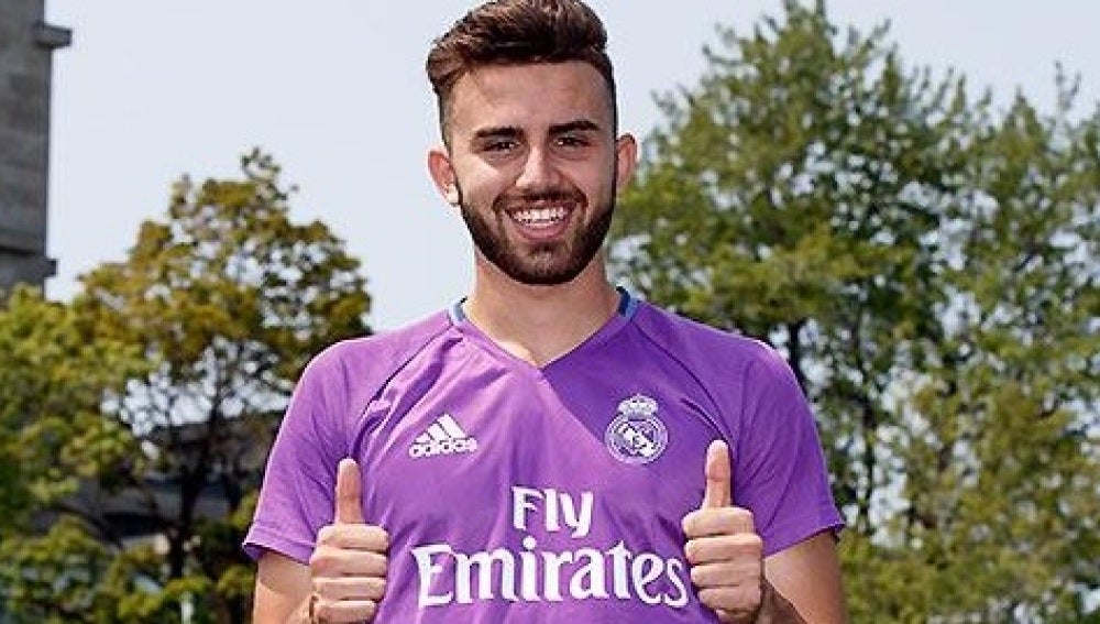 Borja Mayoral, durante la pretemporada del Real Madrid