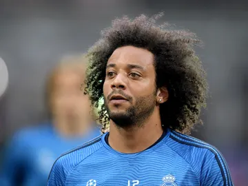 Marcelo, en un entrenamiento del Real Madrid Marcelo, en un entrenamiento del Real Madrid