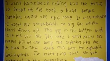 Carta del niño. Carta del niño.