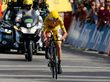 Froome, en acción en la cronoescalada Froome, en acción en la cronoescalada