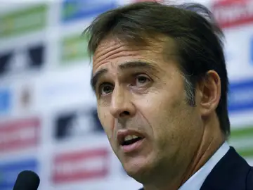 Julen Lopetegui, en rueda de prensa Julen Lopetegui, en rueda de prensa