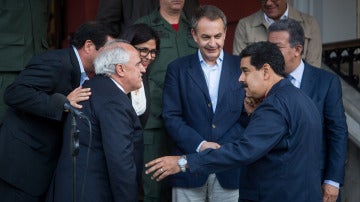 Nicolás Maduro tras su reunión con los exmandatarios internacionales
