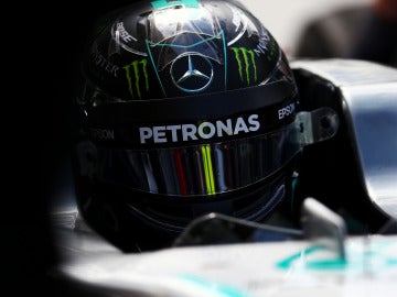 Nico Rosberg, durante los Libres 2 del GP de Hungría