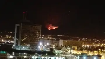 Incendio en el Monte Gurugú Incendio en el Monte Gurugú
