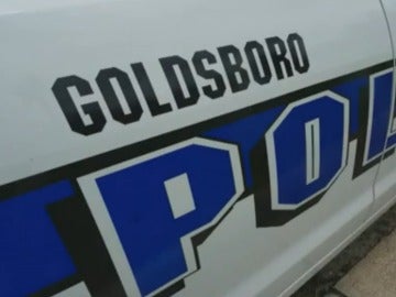 Coche de la policía de Goldsboro, en Carolina del Norte, USA