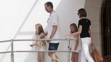 La Familia Real en sus vacaciones en Mallorca en 2015.