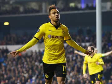 Aubameyang celebra un gol con el Borussia Dortmund Aubameyang celebra un gol con el Borussia Dortmund