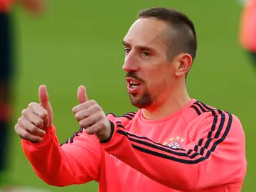 Franck Ribery, durante un entrenamiento con el Bayern Franck Ribery, durante un entrenamiento con el Bayern