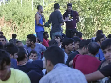 Campamento de refugiados. Campamento de refugiados.