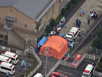 Lugar del ataque en un centro de discapacitados de Japón Lugar del ataque en un centro de discapacitados de Japón