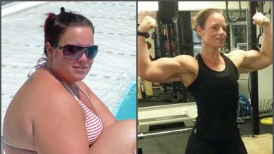 Una mujer se casa con su entrenador personal tras ayudarle a perder 80 kilos en diez meses