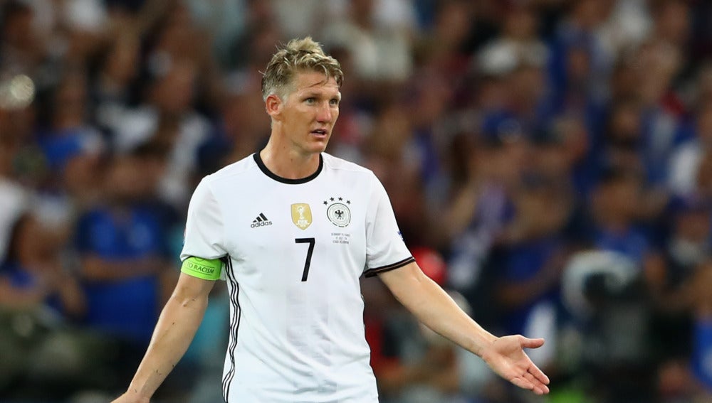 Schweinsteiger en un partido con la Selección Alemana