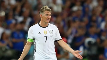 Schweinsteiger en un partido con la Selecci&oacute;n Alemana