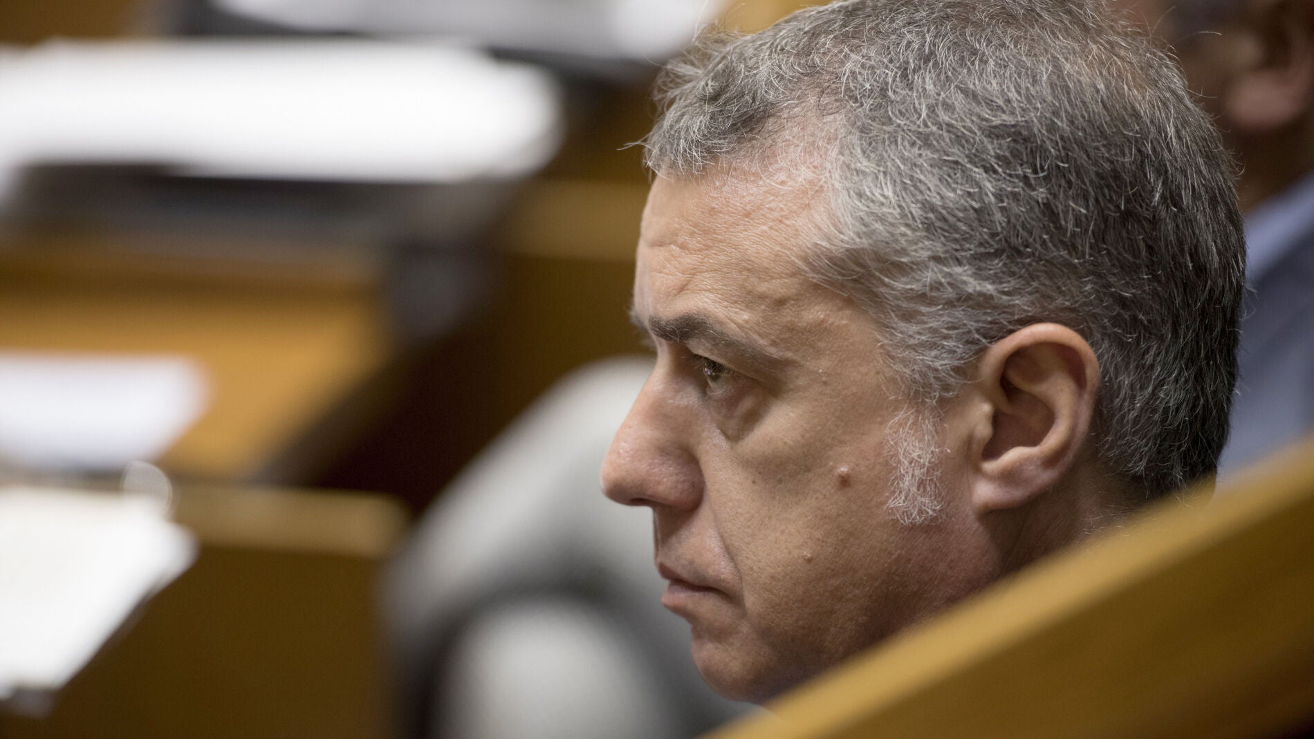 I&ntilde;igo Urkullu, durante el pleno