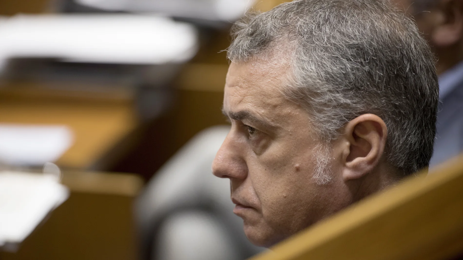 Iñigo Urkullu, durante el pleno Iñigo Urkullu, durante el pleno