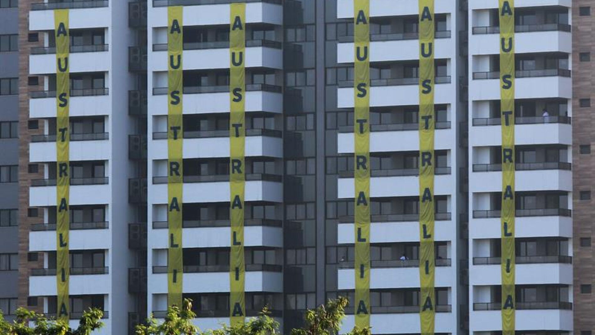Vistas de los apartamentos de la delegaci&oacute;n de Australia en la villa Ol&iacute;mpica.