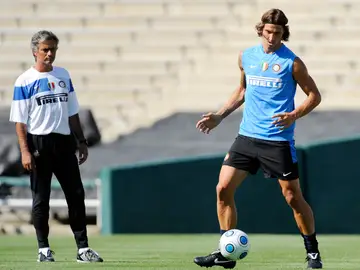 Mourinho e Ibrahimovic ya coincidieron en el Inter Mourinho e Ibrahimovic ya coincidieron en el Inter