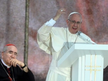 El Papa Francisco en la vigilia de la JMJ en Cracovia.