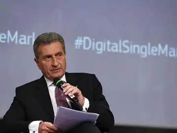 El comisario europeo de Economía y Sociedad Digitales, Günther Oettinger. El comisario europeo de Economía y Sociedad Digitales, Günther Oettinger.
