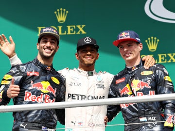 Hamilton, Ricciardo y Verstappen ocupan el podio en Alemania
