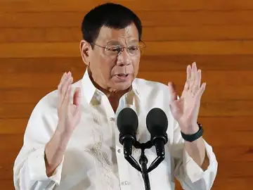 El presidente filipino Rodrigo Duterte. El presidente filipino Rodrigo Duterte.