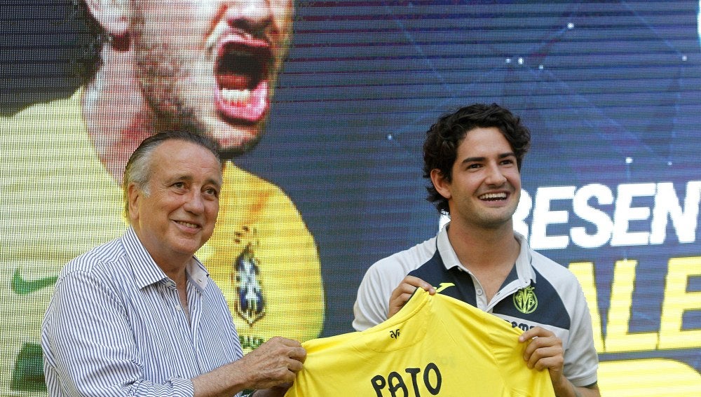 Alexander Pato, en su presentación como jugador del Villarreal