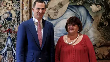 El Rey Felipe VI y Xelo Huertas El Rey Felipe VI y Xelo Huertas
