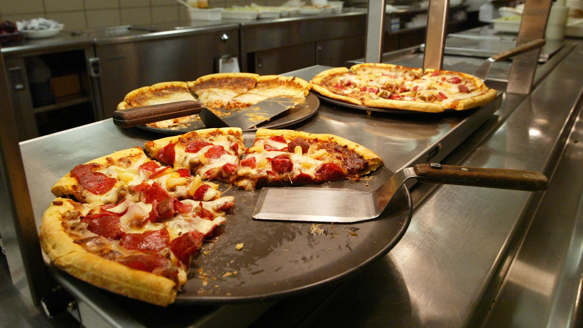 Imagen de archivo de pizzas. Imagen de archivo de pizzas.