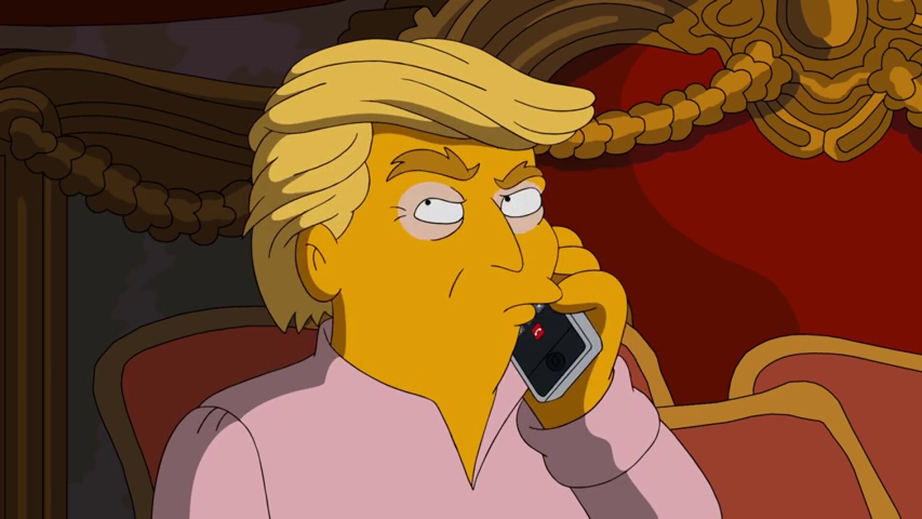 Frame 78.834131 de: 'Los Simpson' se burlan de Trum y descubren el secreto de su melena rubia