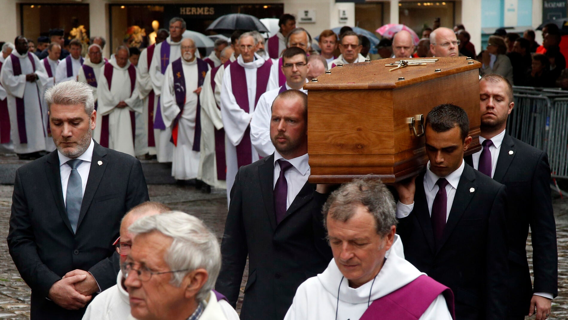 Funeral en memoria del p&aacute;rroco asesinado, Jacques Hamel, en la catedral de Rouen