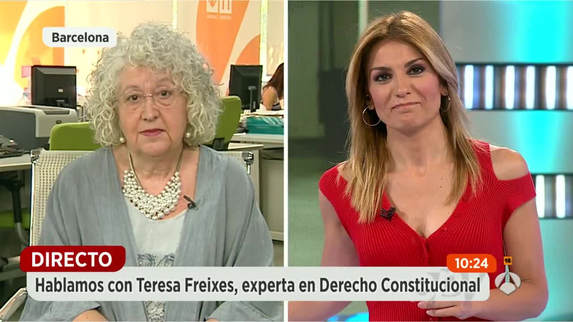 Teresa Freixes: "El TC podr&iacute;a suspender de cargo e imponer multas hasta 30.000&euro; a qui&eacute;n tenga responsabilidad en desacato"