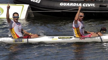 Bouzán y Fiuza ganan el 80º Descenso del Sella