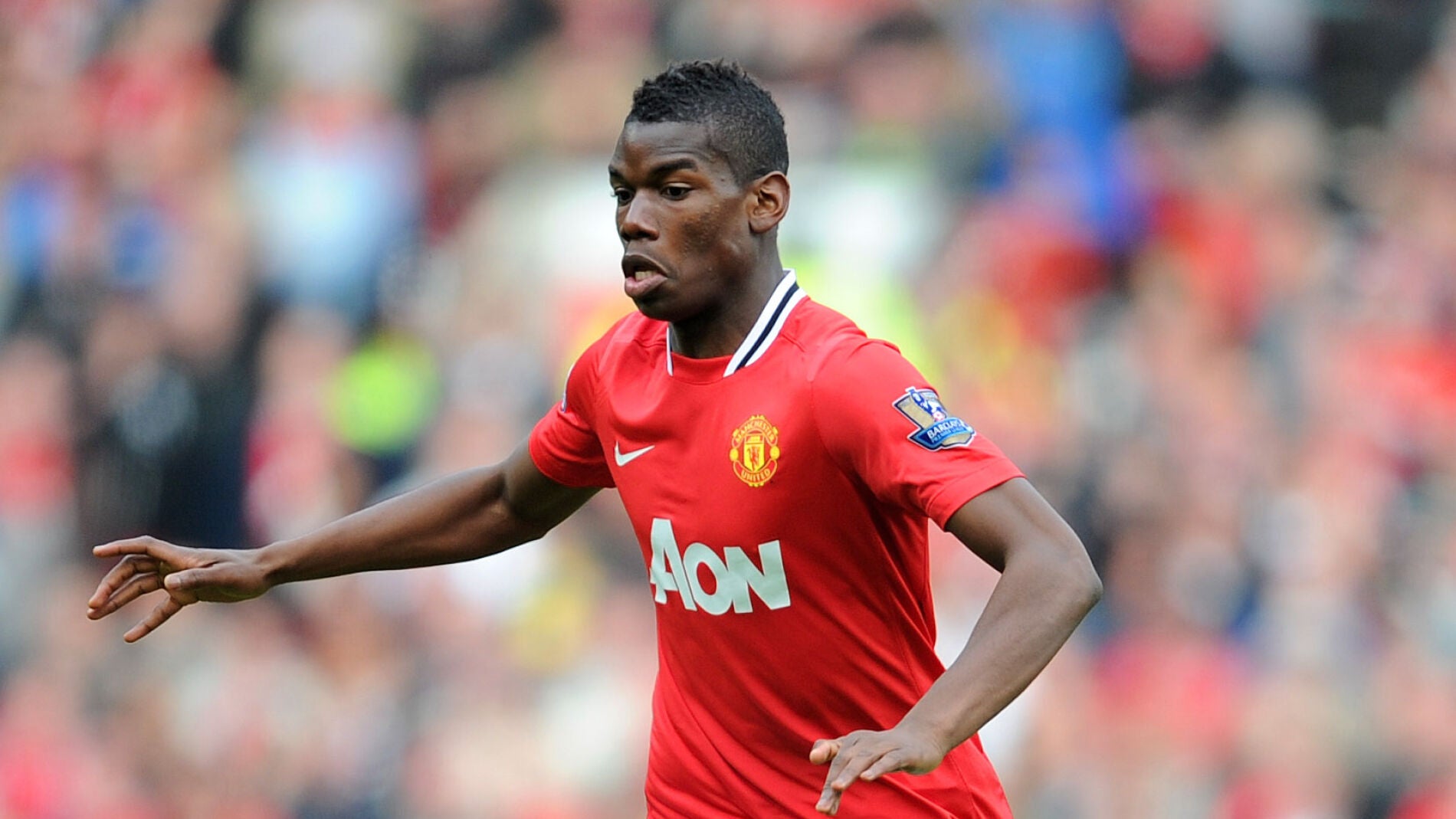 Paul Pogba, en su &eacute;poca como jugador del Manchester United
