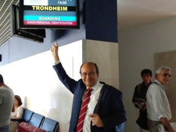 Pepe Castro, antes de partir rumbo a Noruega